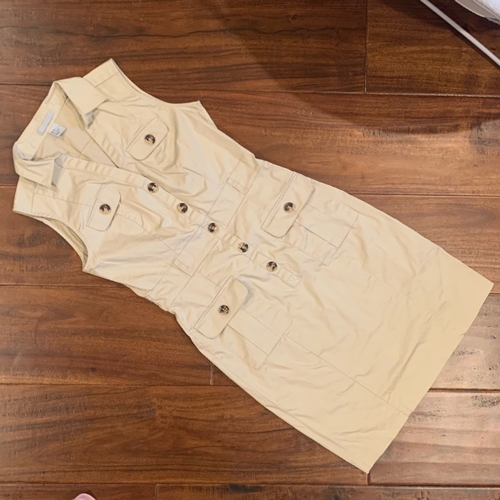 HM dress, beige